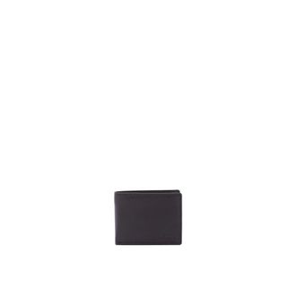 Laura Biagiotti Compacte Portemonnee van Leer - Heren - Accessoires - Zwart - Maat: ONE Size Leer