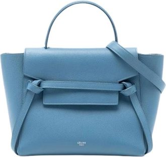 Celine Pre-owned Handbags, female, Blue, Size: ONE SIZE Pre-owned Vintage Satchel
