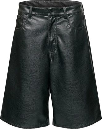 Maison Margiela Faux-leather Knee-length Shorts