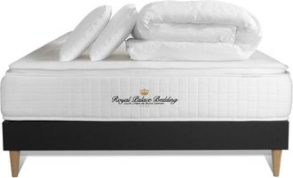 Royal Palace Bedding Pack colch&oacute;n negro muelles y viscoel&aacute;stica 140 x 190