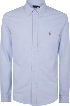 Polo Ralph Lauren Lange mouw sportshirt - Heren - Casual Overhemden - Blauw - M - Overhemden