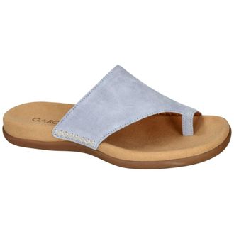 Gabor Schoenen, Dames, Blauw, 40 EU, Dreamvelour Sky slippers
