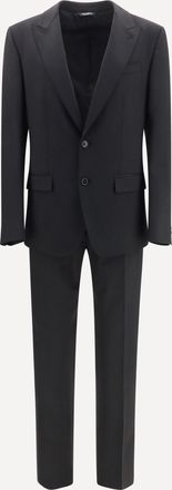 Dolce & Gabbana Martini Light single-breasted wool gabardine Suit Male 52