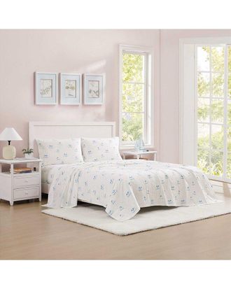 Poppy & Fritz 200 Thread Count Tweet Tweet Birds Cotton Percale Sheet Set