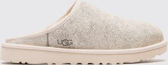 UGG Sabot Classic Crackle in pelle con interno in shearling