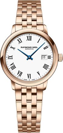 Raymond Weil Freelancer WoMens Rose Gold Watch 5985-P5S-00300 Stainless Steel - One Size