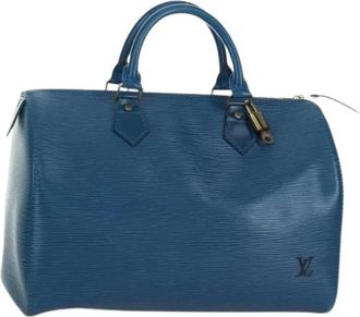 Louis Vuitton Pre-owned Handbags, female, Blue, Size: ONE SIZE Pre-owned Epi Leather Hand Bag