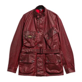 Barbour Distressed 90th Anniversary A7 Casual Jacket - Heren - Jassen - Rood - Maat: S Katoen