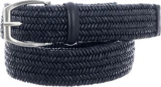 Orciani Geweven Sportriem - Heren - Riemen - Blauw - 85 CM - Leer - Accessoires