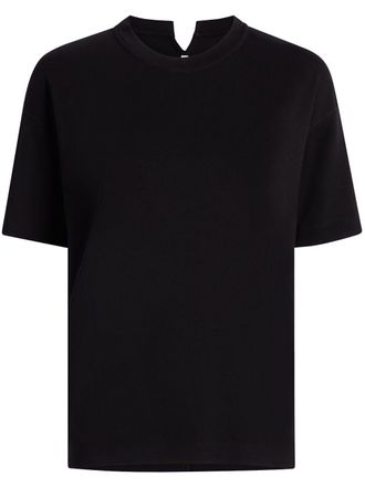 Another Tomorrow T-shirt Luxe Seamed - Nero