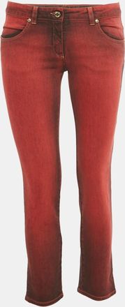 Roberto Cavalli Red Denim Skinny Jeans M/waist