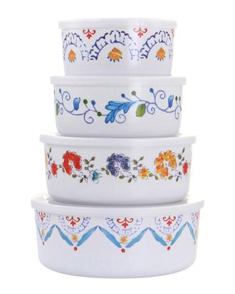 Gibson Home Dnu Gibson Home 8Pc Anaya Round Nesting Food Storage Set