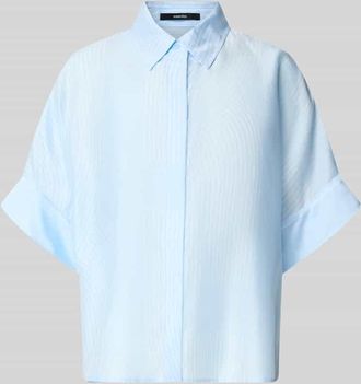 someday Someday Boxy Fit Bluse aus Lyocell-Mix Modell Zulin in Hellblau, Gr&ouml;&szlig;e 42