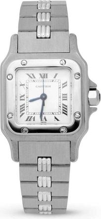 Cartier Pre-owned Cartier Santos Carree Automatic White Dial Ladies Watch 0901