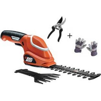 Black+Decker Forbici cesoia per erba e rami a batteria litio in kit 7V in kit