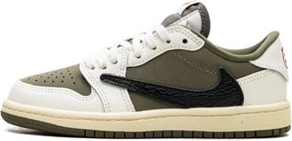 Nike Jordan Travis Scott x Air Jordan 1 Low OG PS Medium Olive - Dames - Fitnessschoenen - Veelkleurig - 38 EU - Fitness