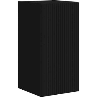 vidaXL Mueble De Tv Montado En La Pared Negro 30 X 31 X 60 Cm Vidaxl