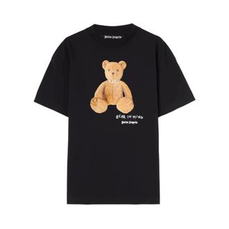 Palm Angels T-Shirts, male, Black, Size: M Black T-shirts and Polos