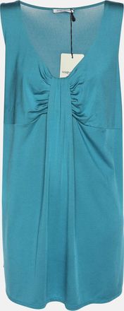 Marina Rinaldi Metallic Blue Jersey Sleeveless Tops