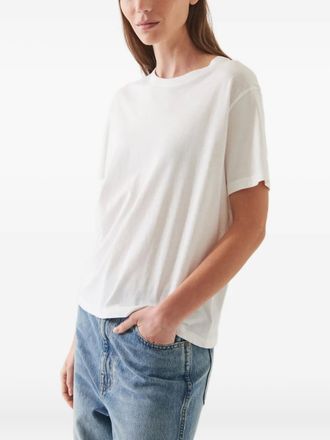 Patrick Assaraf Boyfriend short-sleeve T-shirt - women - Pima Cotton - S - White