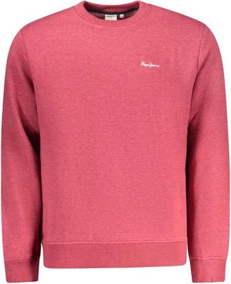Pepe Jeans London Rosso Cotton Sweatshirt - Heren - Sweatshirts - Rood - 2XL - Katoen - Hoodies & sweatvesten