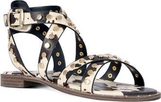 Azalea Wang Whistler Ankle Strap Sandal in White Multi at Nordstrom, Size 10