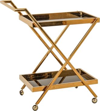 Kare Design Servierwagen casino Gold