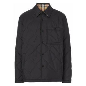 Burberry Francis Reversible Vintage Check Overshirt, Size X-Large