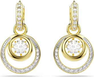 Swarovski Hyperbola Oorstekkers - Dames - Accessoires - Geel - Maat: ONE Size