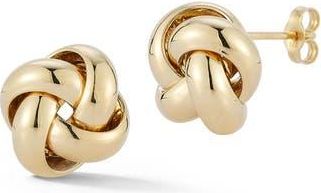 Ember Fine Jewelry Love Knot Stud Earrings in Gold at Nordstrom Rack