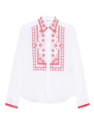 Ermanno Scervino embroidered shirt - women - Cotton - 38 - White