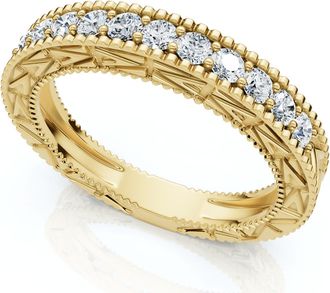 Pompeii3 1/3Ct Diamond Stackable Anniversary Wedding Ring 14k Gold or Platinum Lab Grown