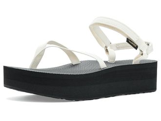 Teva Flatform Sandal Slim Womens Sandals Coconut Milk/Black : 11 B - Medium, Textile