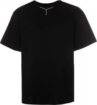Y / Project Chrome Logo V-Neck T-Shirt - Heren - T-shirts - Zwart - XL - Tops