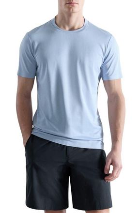 Mango Slim Fit Coolmax Solid T-Shirt in Sky Blue at Nordstrom, Size Xx-Large