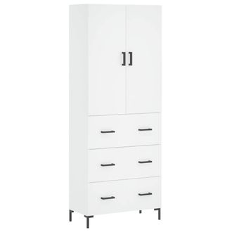 Berkfield Home Highboard White 69.5x34x180 cm Engineered Wood