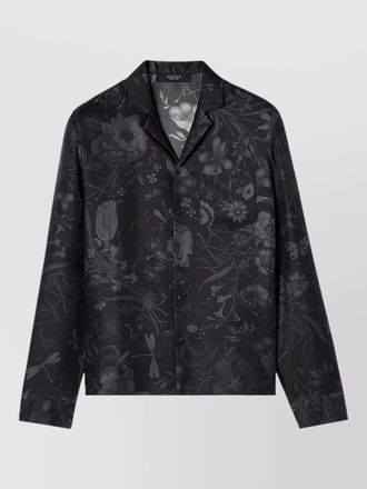 Gucci long sleeve shirt floral pattern design