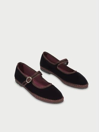 Flabelus Fluwelen Mary-Jane ballerinas Sethe
