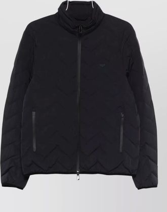 Emporio Armani chevron-quilted down puffer jacket