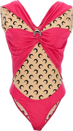 Marine Serre Logo Bodysuit - Dames - Badpakken - Roze - S - Badmode