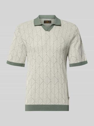 Premium by Jack & Jones Slim Fit Poloshirt in Strick-Optik Modell Blake in Lind, Gr&ouml;&szlig;e XXL
