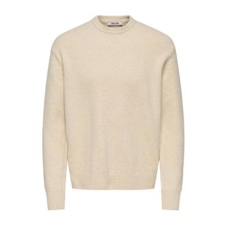 Only & Sons Hombre, Jerseys, Beige, Talla: L