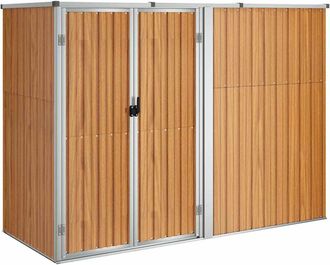 vidaXL Cobertizo Herramientas Jard&iacute;n Acero Galvanizado 225x89x161 Vidaxl