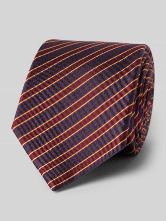 Blick. Seidenkrawatte aus reiner Seide in Bordeaux, Gr&ouml;&szlig;e 1