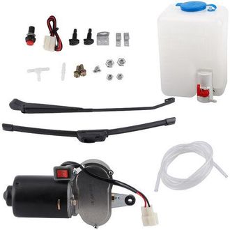 Gabrielle Accesorios Para Autom&oacute;viles: Dep&oacute;sito De Lavaparabrisas, Kit De Limpiaparabrisas El&eacute;ctrico, Brazo De Motor Y Manguera De Pulverizaci&oacute;n Para Utv Y Atv