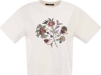 Max Mara Weekend Maxmara Wkdsabato Cotton Jersey T Shirt With Print