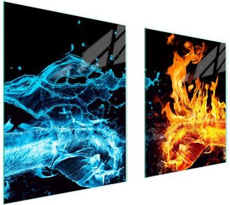 OEM Placa Protectora De Vidrio Para Estufa 85x52 Fuego