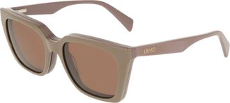 Liu Jo Lj2833Mag-Set Optisch Montuur - Dames - Accessoires - Beige - Maat: 53 MM