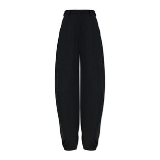 Balenciaga Wijde broek - Dames - Broeken - Zwart - Maat: XS Katoen