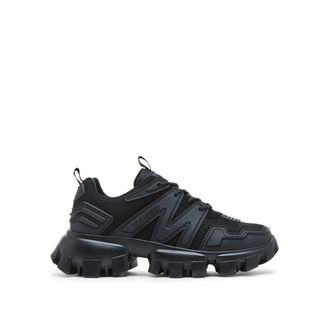 Steve Madden Mens Prive 184 Sneakers - Black Fabric - Size UK 7